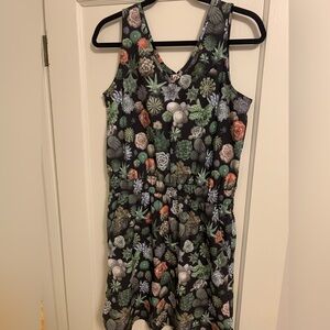 Kavu Ensenada Black Succulent Dress